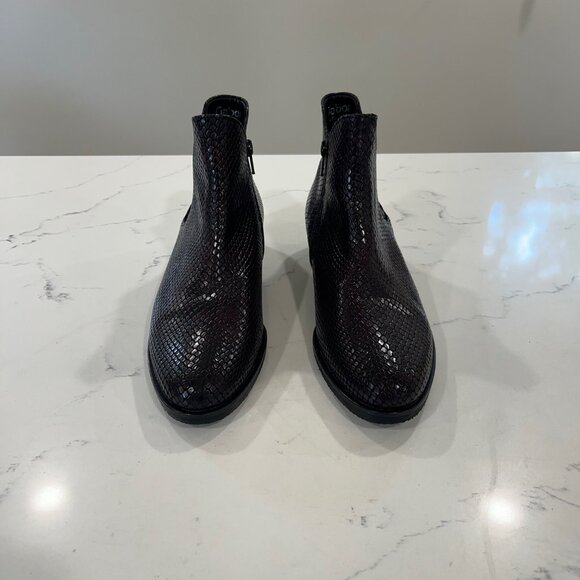 Gabor SNAKE in Whiskey Red women's ankle boots with leather design size 4.5 /7US - Picture 8 of 14